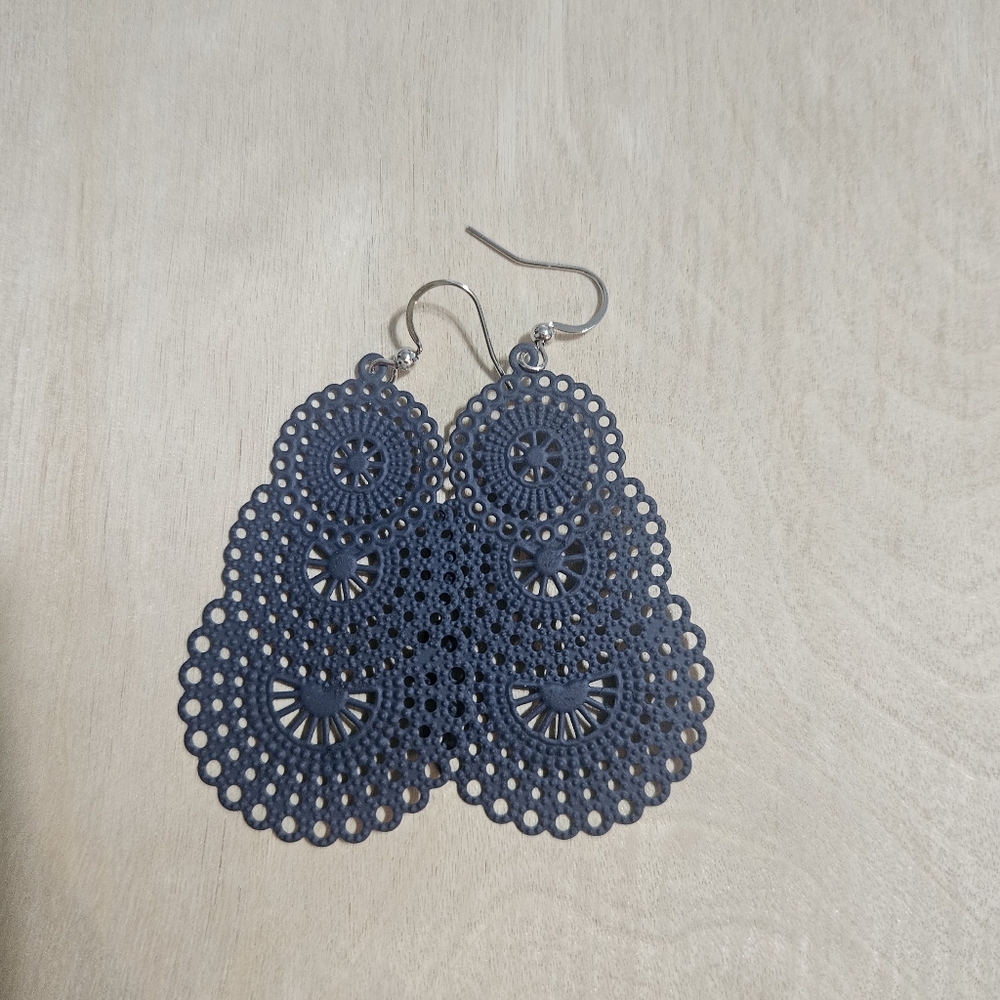 Inky Blue Fashion Earing